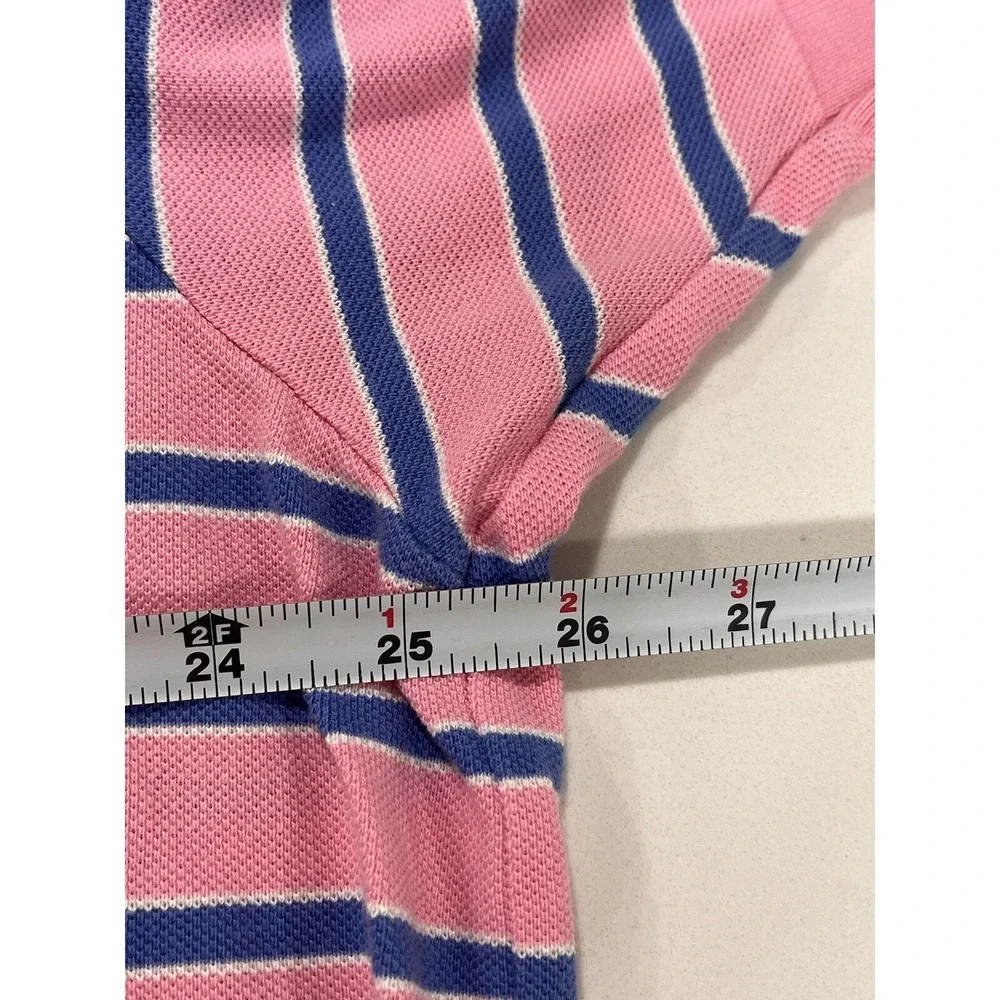 Polo Ralph Lauren‎ Shirt Mens Sz XXL Pink Blue and Green Stripes Short Sleeve